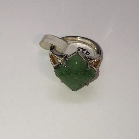 Natural Ruby Zoisite Ring size 6 1/2 - Picture 3 of 6